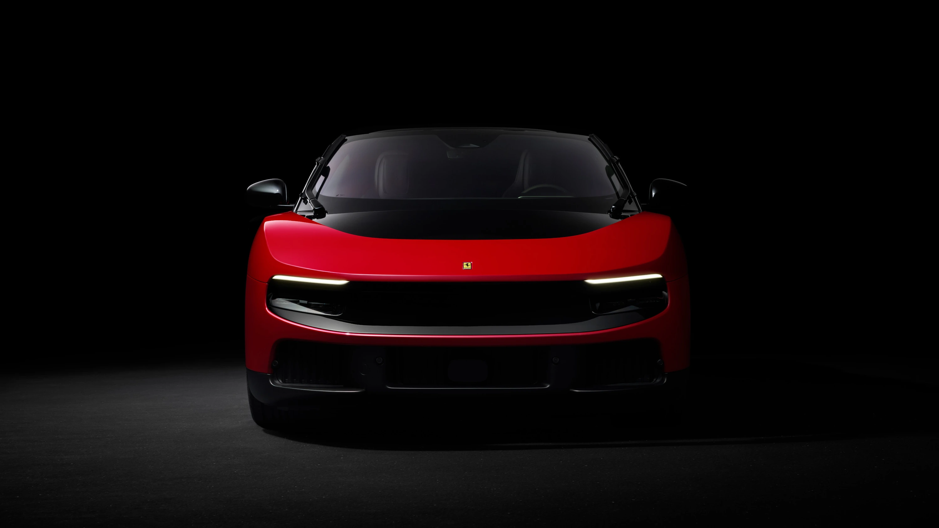 Ferrari Luce front detail HD photo — headlight and grille design