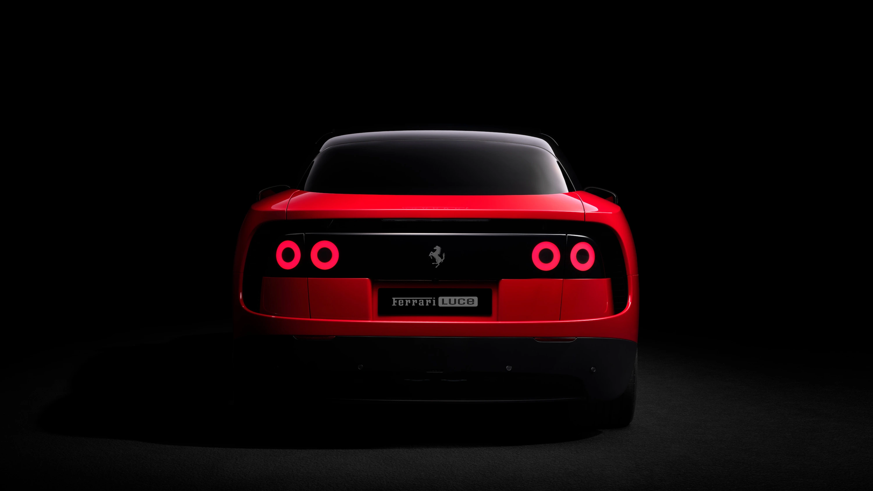 Ferrari Luce rear lights HD photo — tail light design and rear fascia