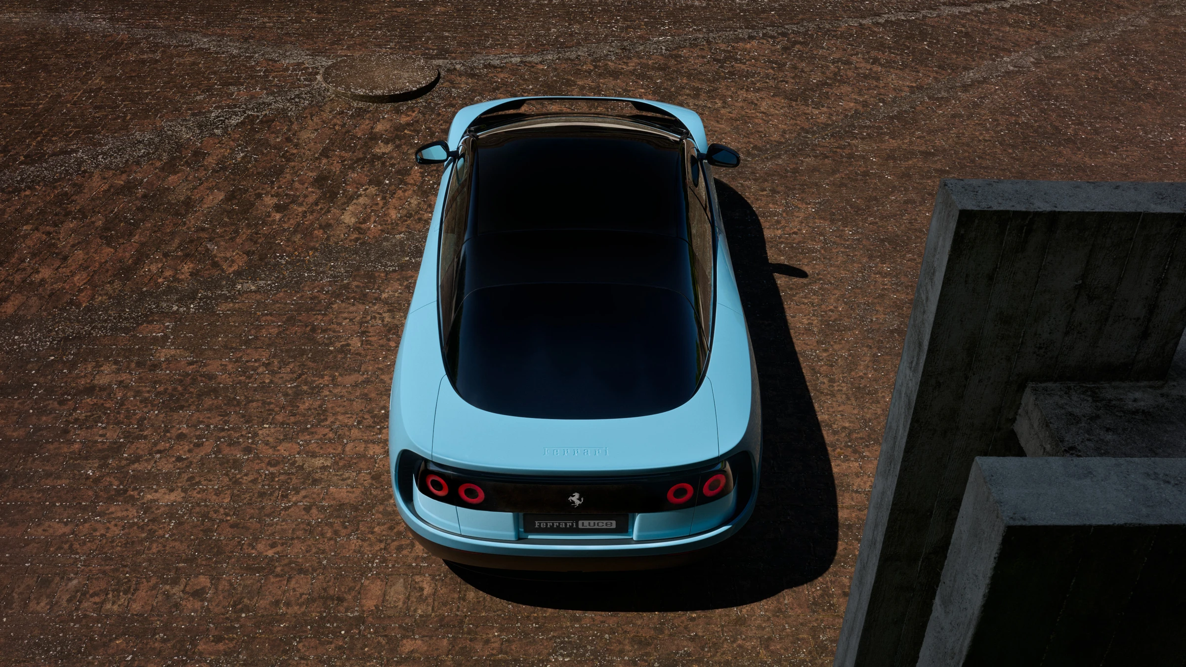 Ferrari Luce side profile photo — full body lateral view HD