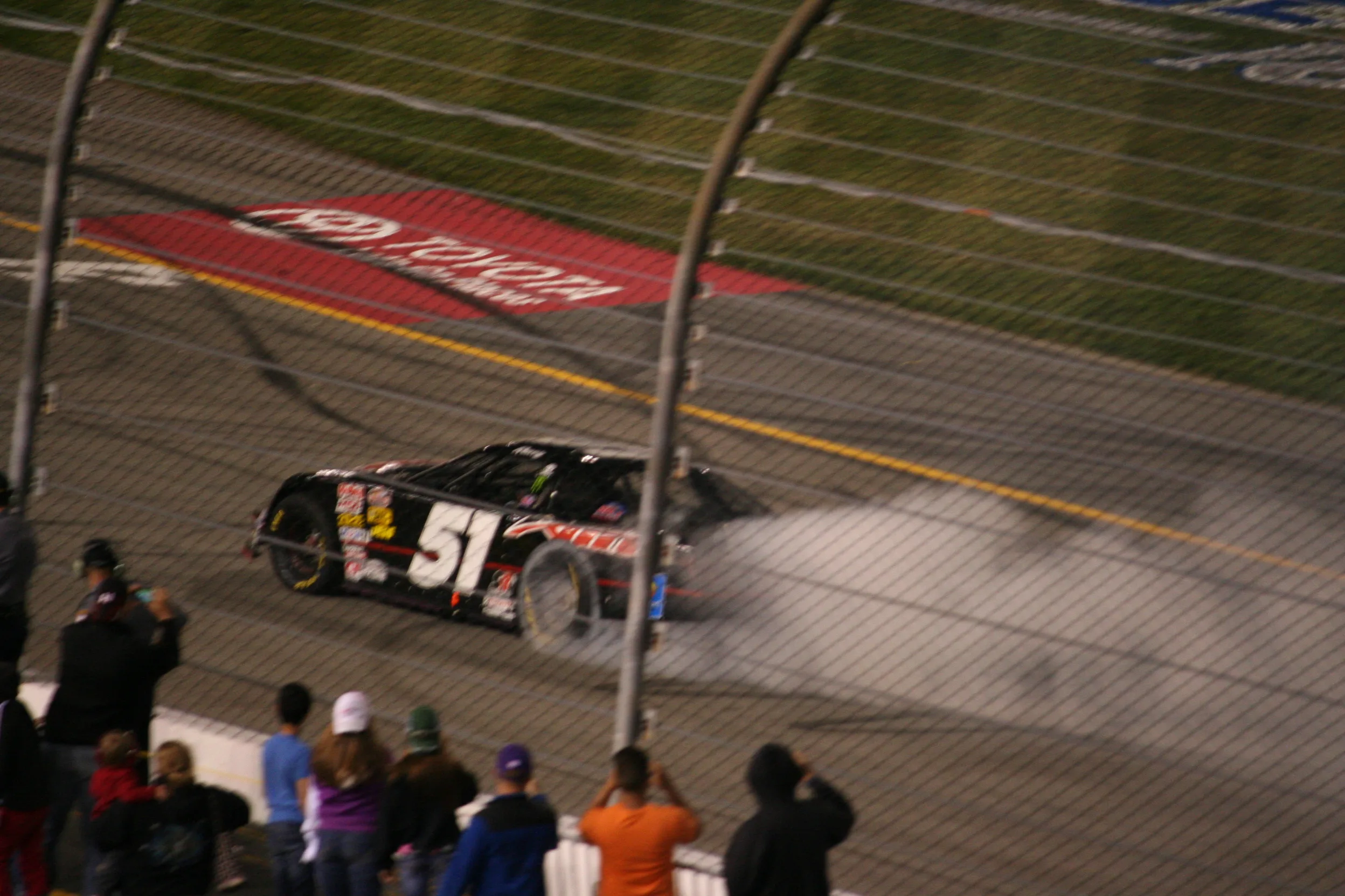 Kyle Busch and Denny Hamlin celebrate their Kyle Busch Motorsports victory at the 2013 Short Track Showdown at Richmond Raceway