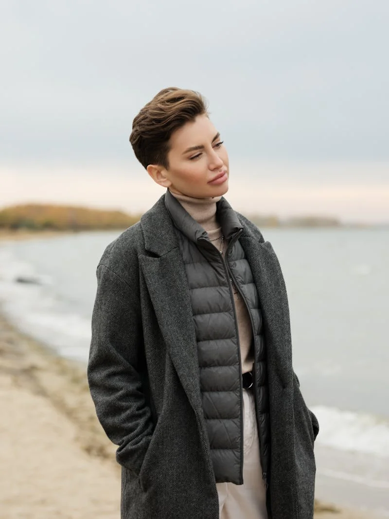 Layered short hairstyle for women — movement and texture