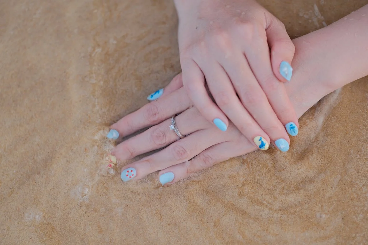Beach summer nails inspiration and ideas