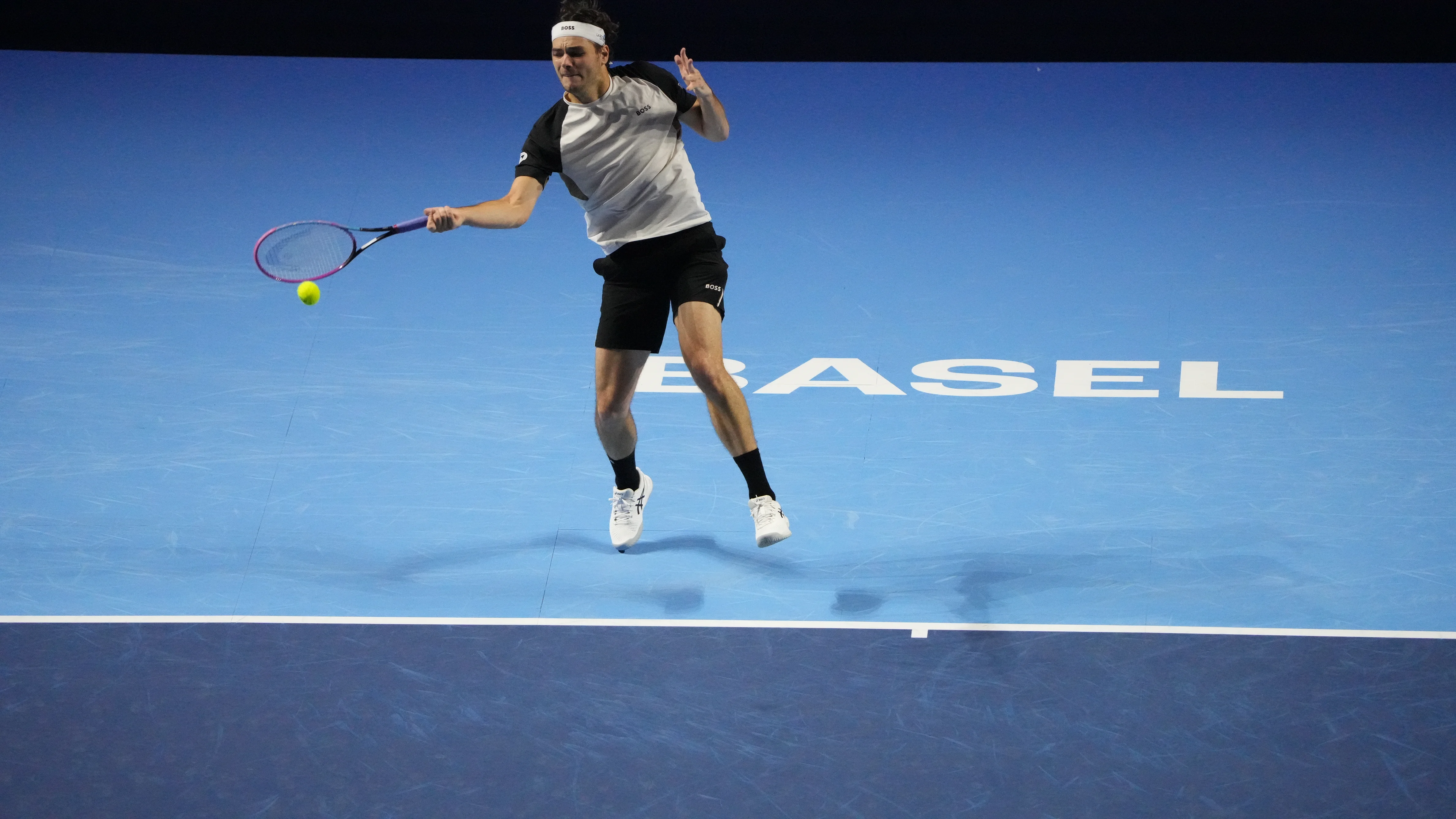 Taylor Fritz at the Swiss Indoors Basel 2025, one of the most prestigious indoor hard court events
