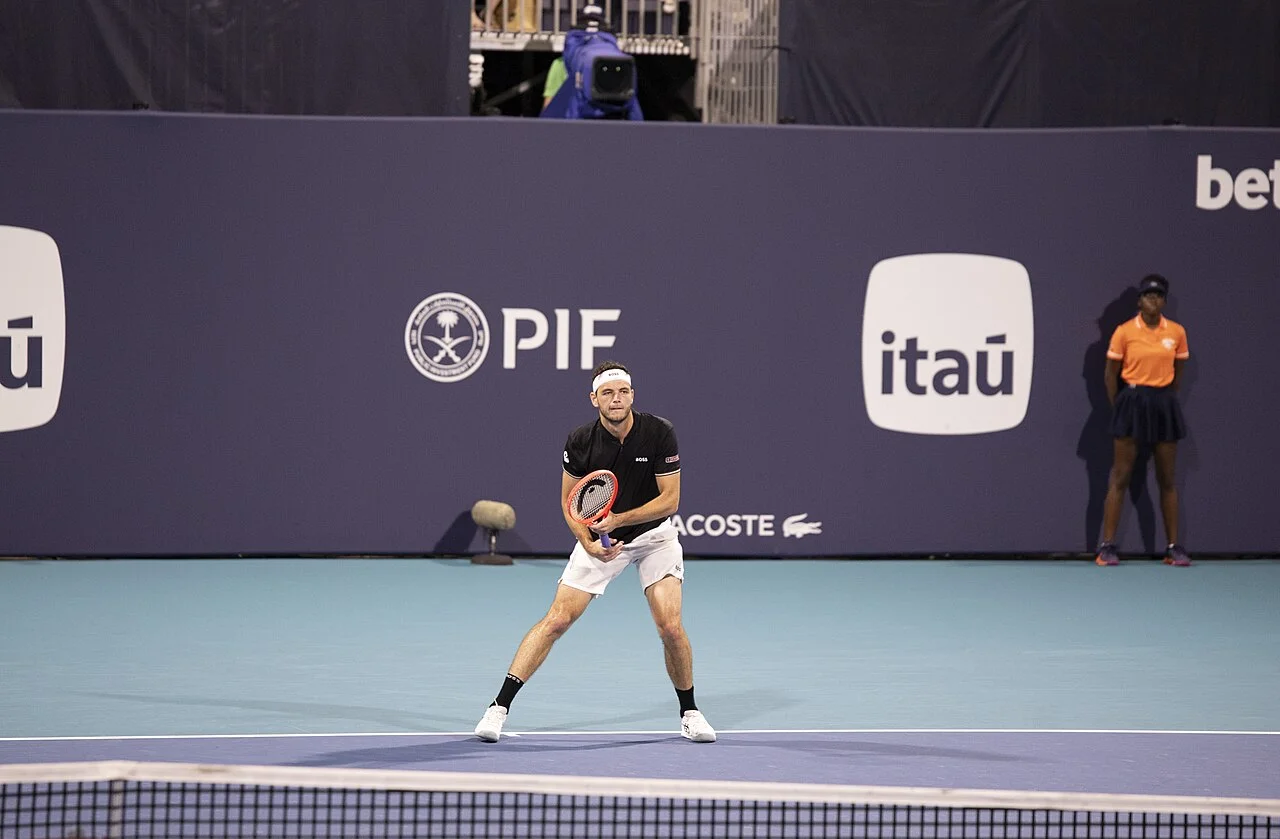 Taylor Fritz at the 2025 Miami Open — one of his standout appearances of the 2025 season