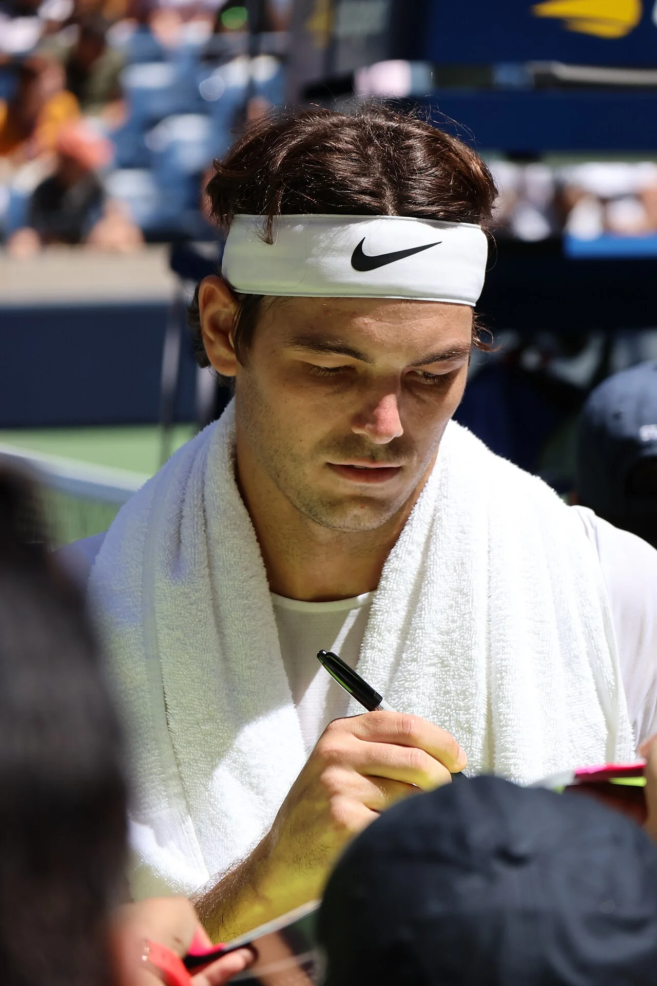 Taylor Fritz at the US Open 2023, competing on the hard courts of Flushing Meadows