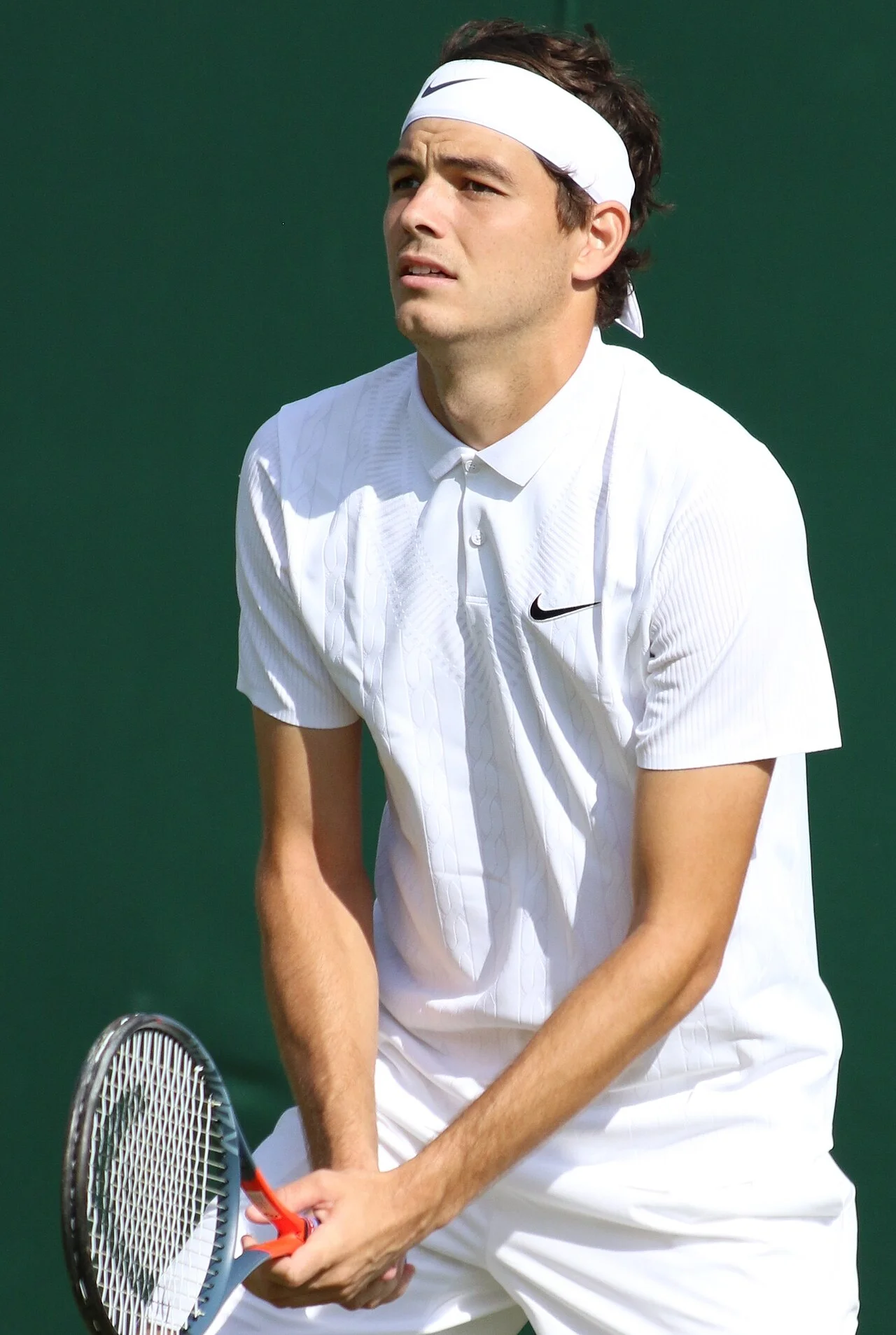 Taylor Fritz at Wimbledon 2019 competing on the grass courts of the All England Club